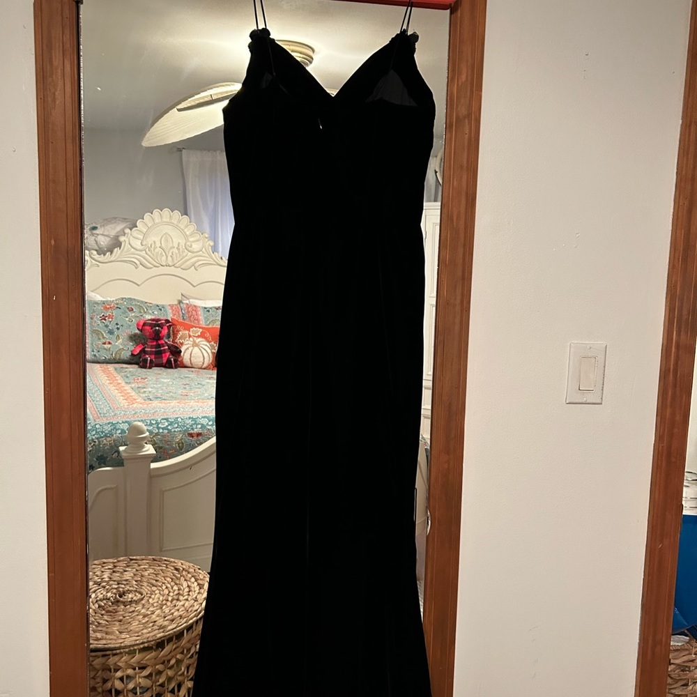 Designer dress by Carolina Herrera velvet asking $1000 originally 2500